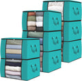 Fab totes 8 Pack Clothes Storage Bags - Spacious 60L Organizers