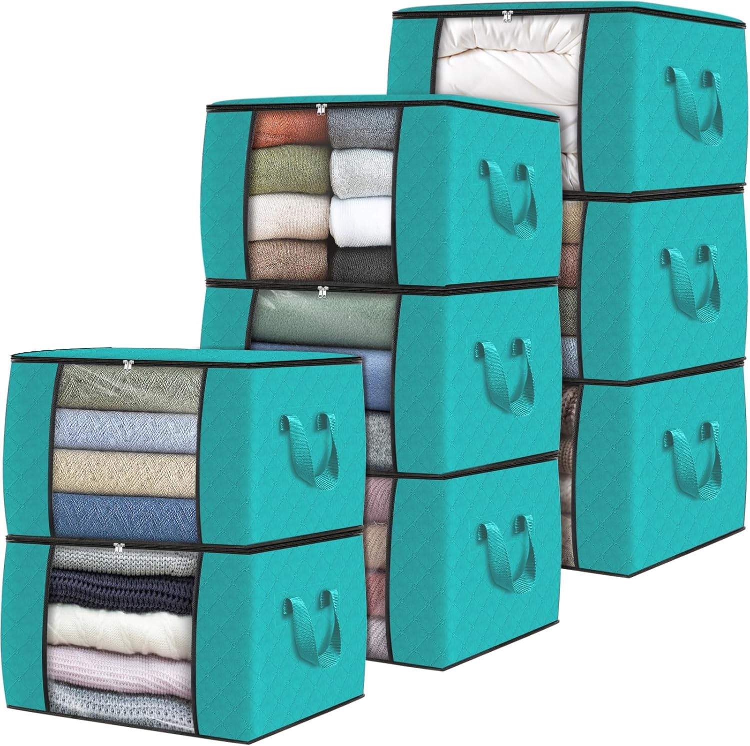 Fab totes 8 Pack Clothes Storage Bags for Organizing Clothing