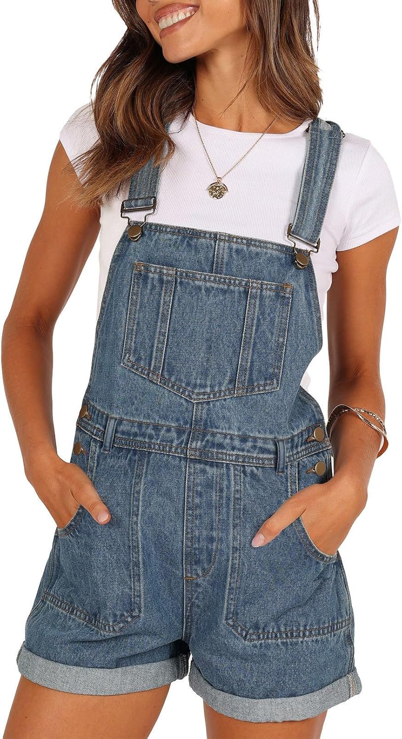 Stylish Pink Queen Women's Denim Shortalls for Every Occasion