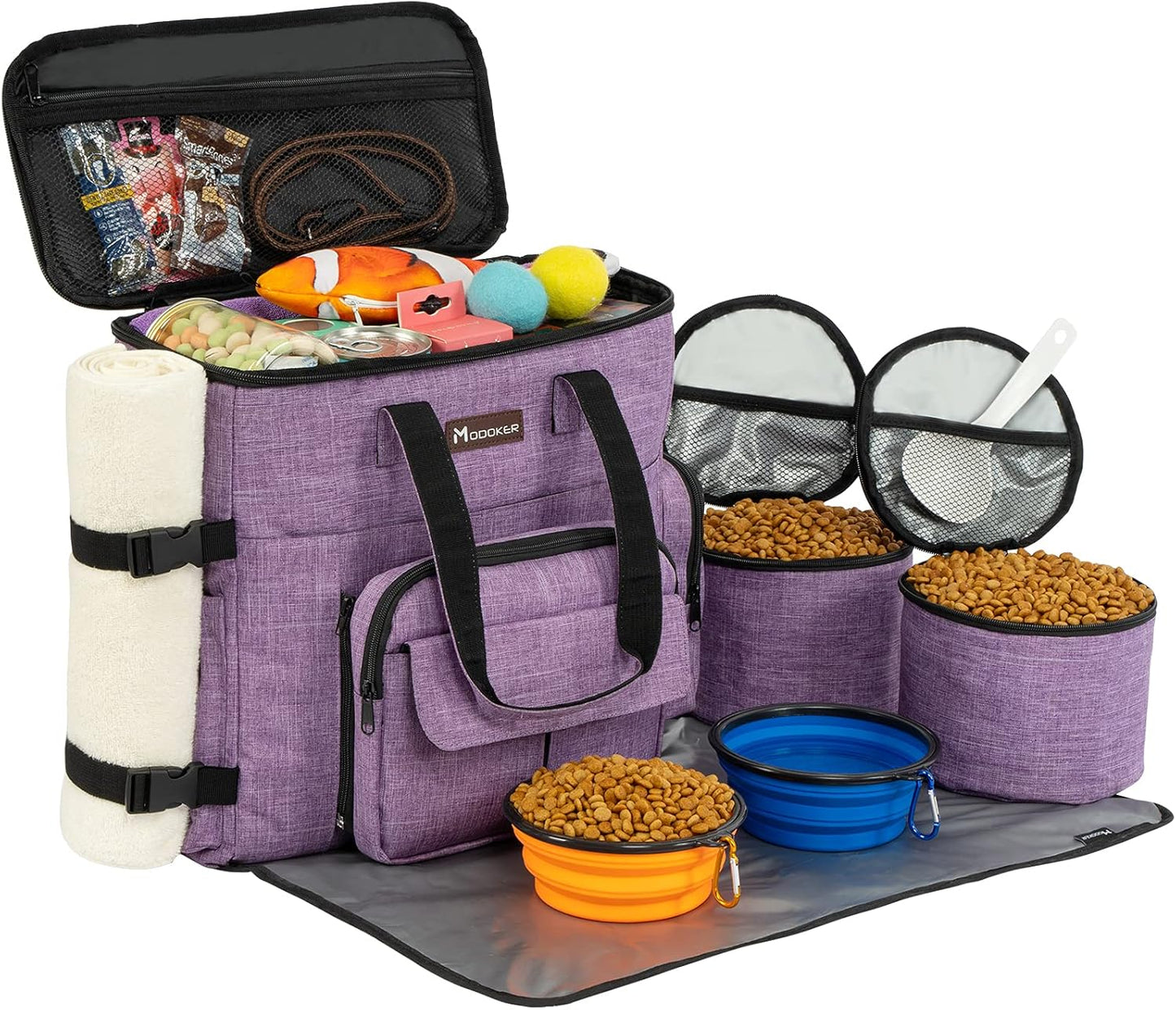 Modoker Dog Travel Organizer for Supplies & Accessories