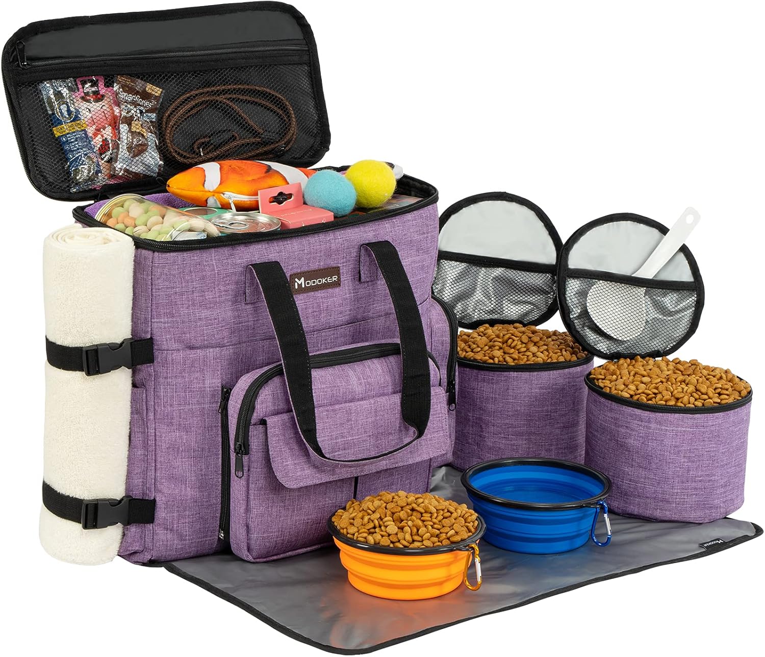 Modoker Dog Travel Organizer for Supplies & Accessories