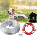 Snagle Paw Dog Tie Out Runner for Yard - Heavy Duty Trolley System