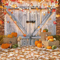 Fall Thanksgiving Backdrop 10x10 ft Autumn Pumpkin Harvest - Photo