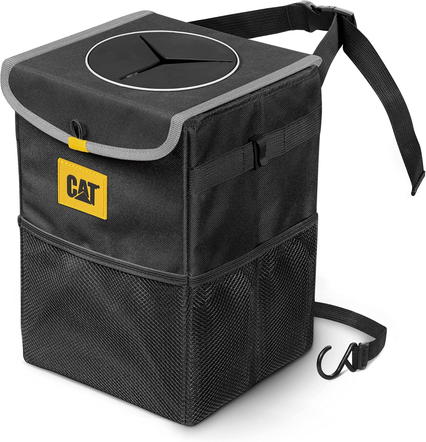 CAT Premium Car Trash Can: Anti-Spill, 100% Leak-Proof Organizer!
