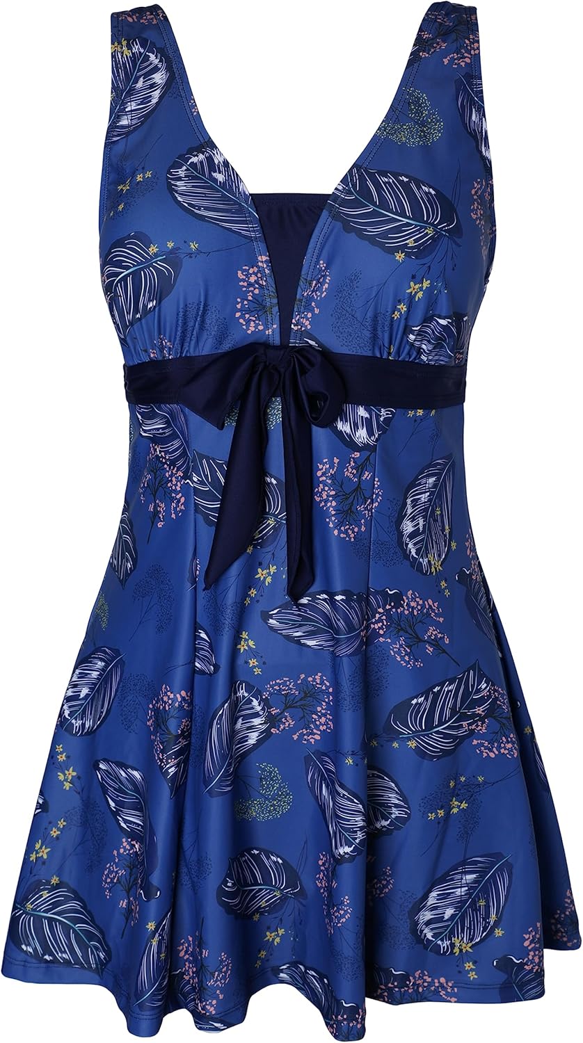 ECUPPER Womens One Piece Swimsuit Plus Size Tummy Control