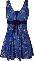 One Piece Swimdress Plus Size Shaping Body Swimsuit - Skirted Boyshort