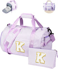 Gifts for Niece Girl Gym Bag - Personalized Initial Overnight Duffel