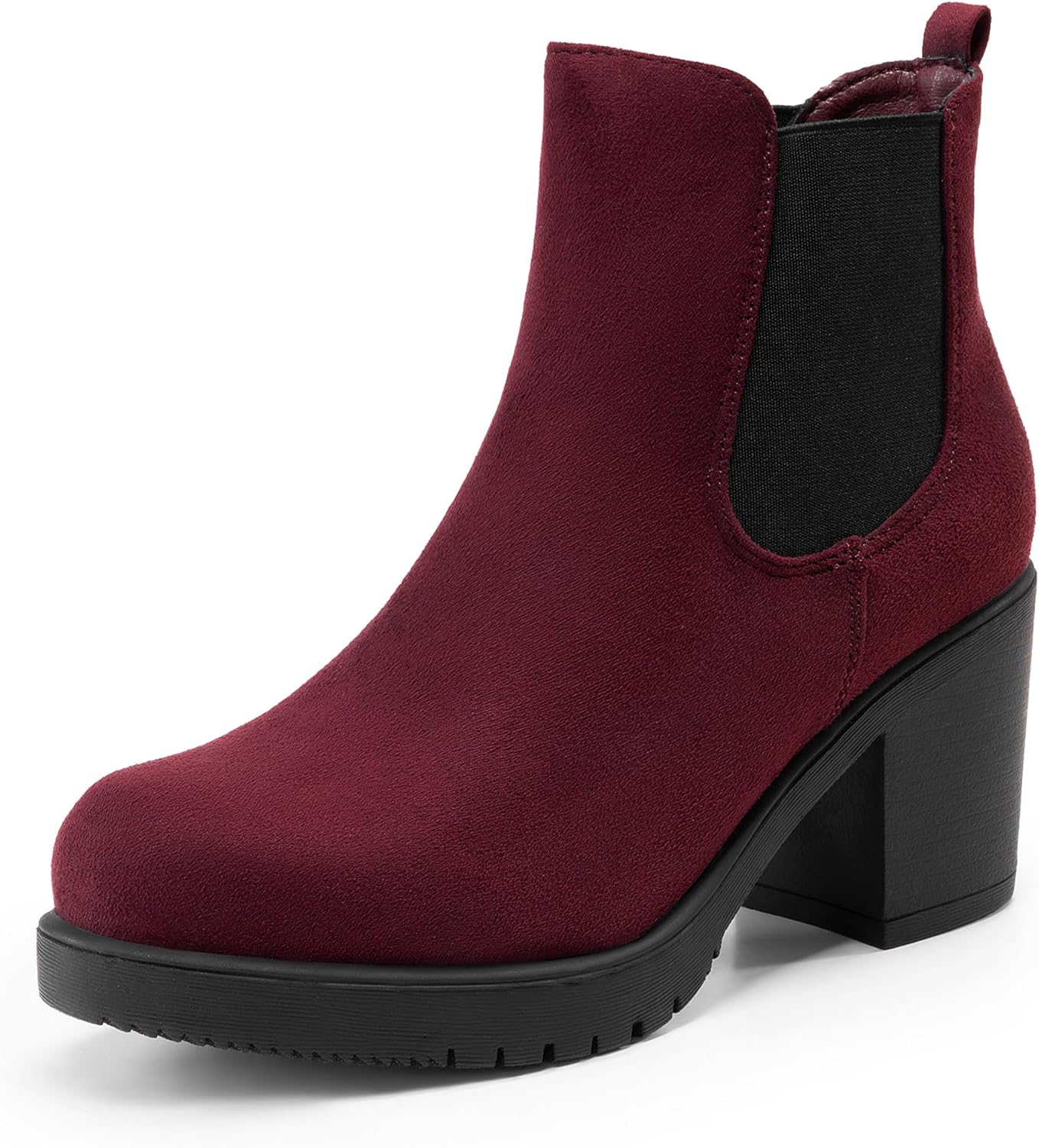 DREAM PAIRS Women's High Chunky Heel Chelsea Ankle Boots Review