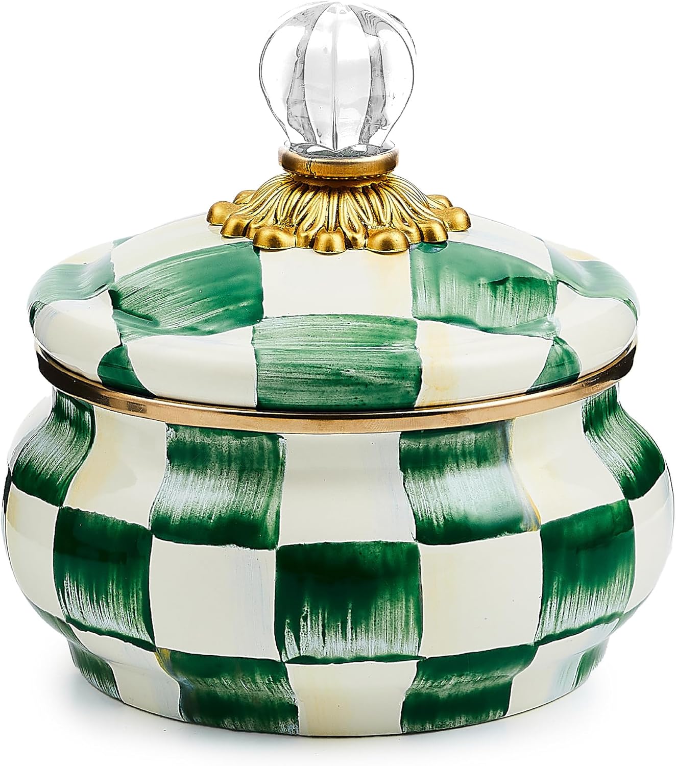 MACKENZIE-CHILDS Enamel Squashed Pot for Stylish Storage