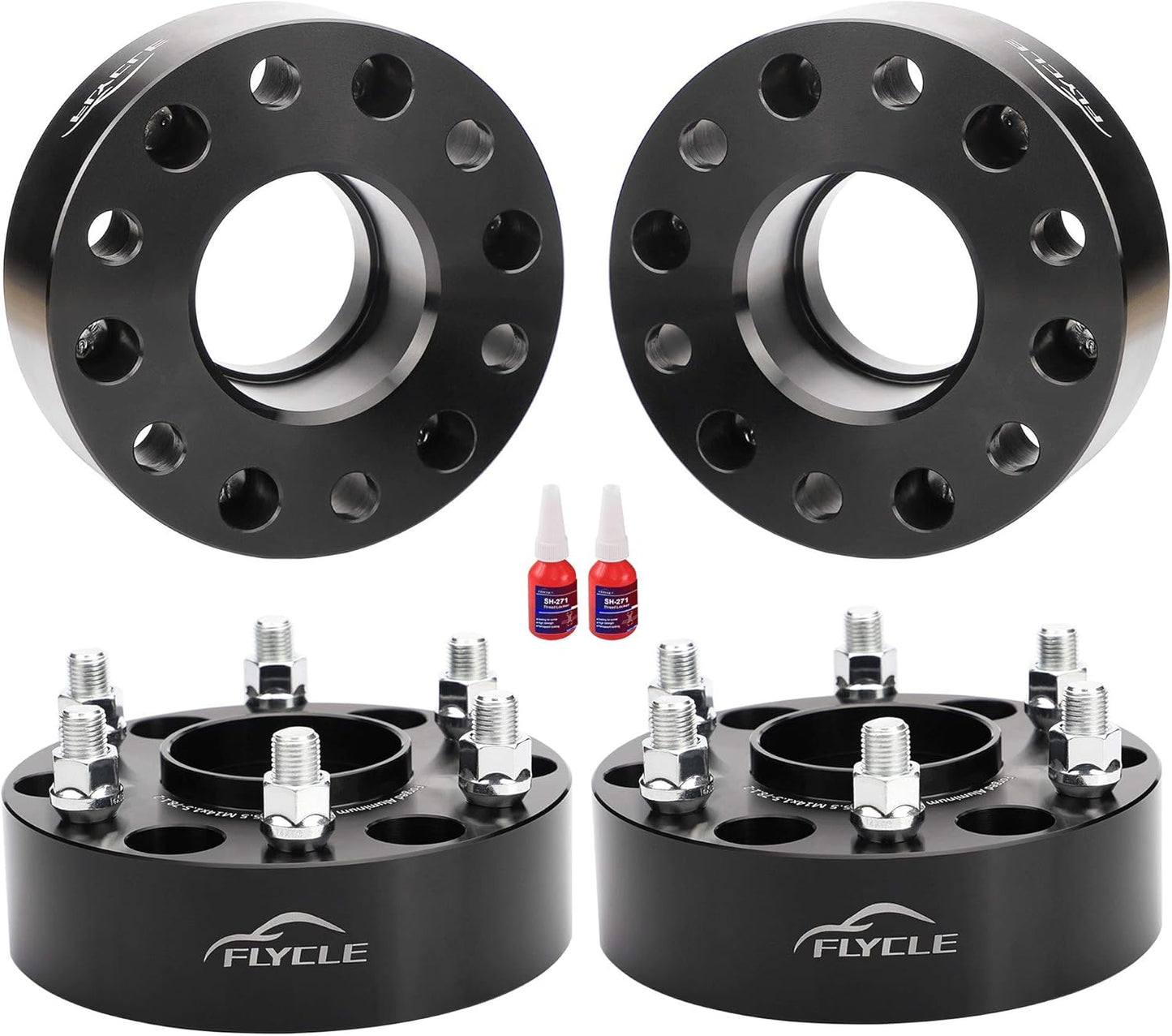 FLYCLE 6x5.5 Hubcentric Wheel Spacers for Silverado 1500