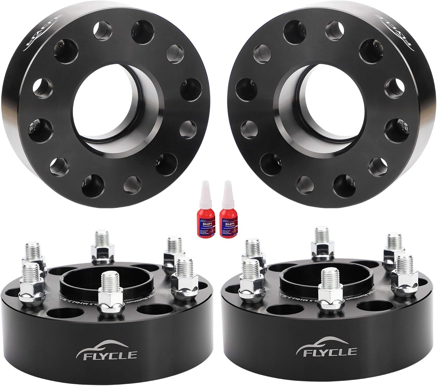 FLYCLE 6x5.5 Hubcentric Wheel Spacers for Silverado 1500