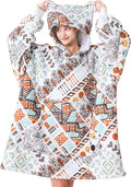 THREE POODLE Wearable Blanket Hoodie for Women - Oversized Sherpa soft