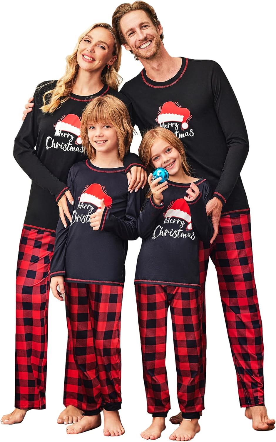 Ekouaer Matching Family Sets Christmas Pajamas for Everyone