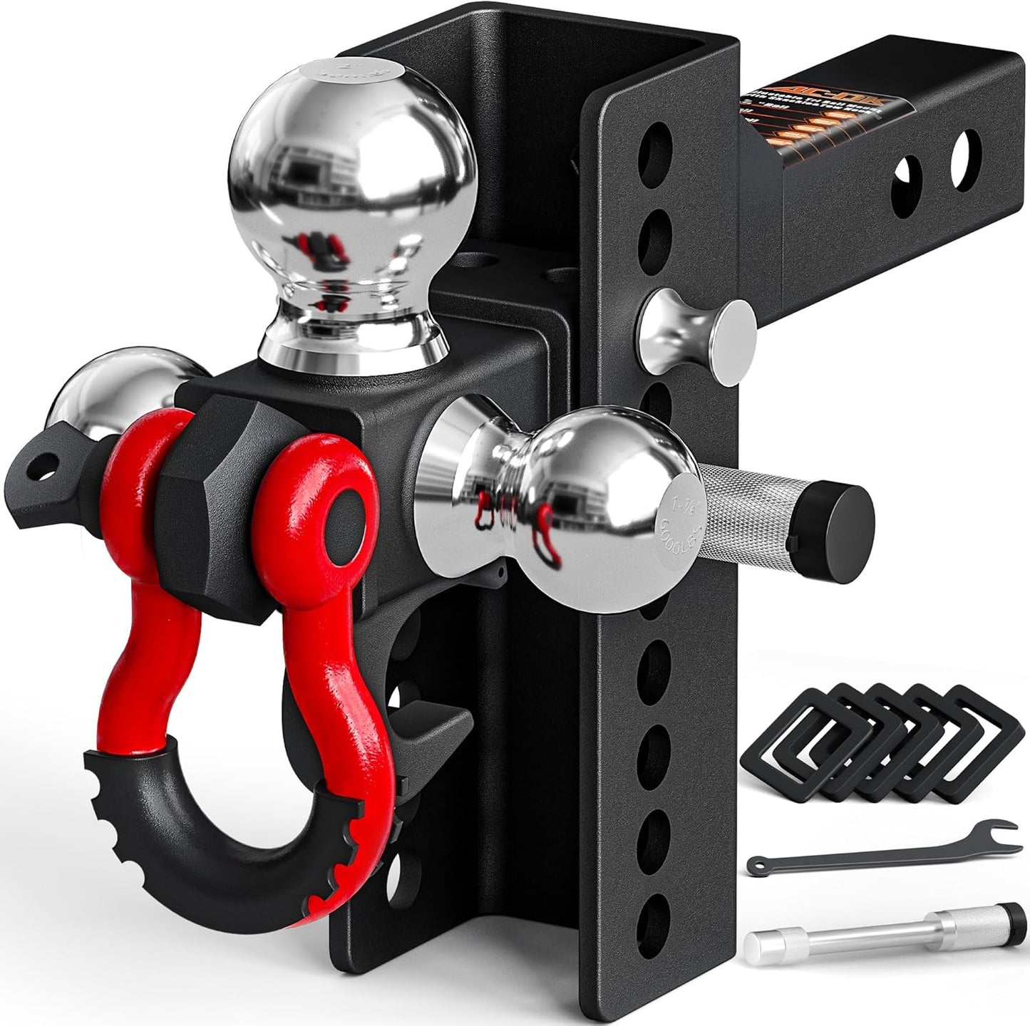 AC-DK Adjustable Heavy-Duty Trailer Hitch for Towing