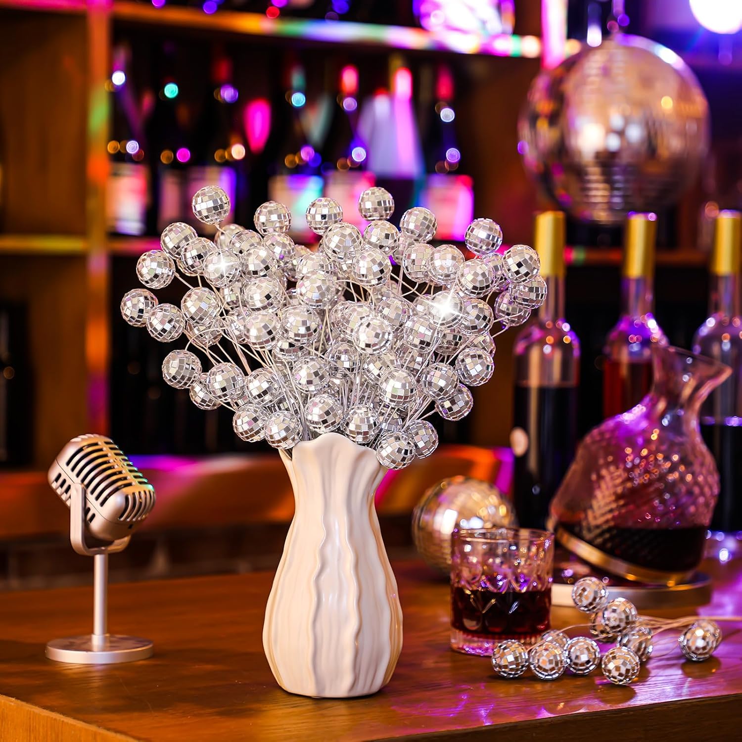 Knitgrip 20 Pcs Disco Ball Party Decorations for Festive Events