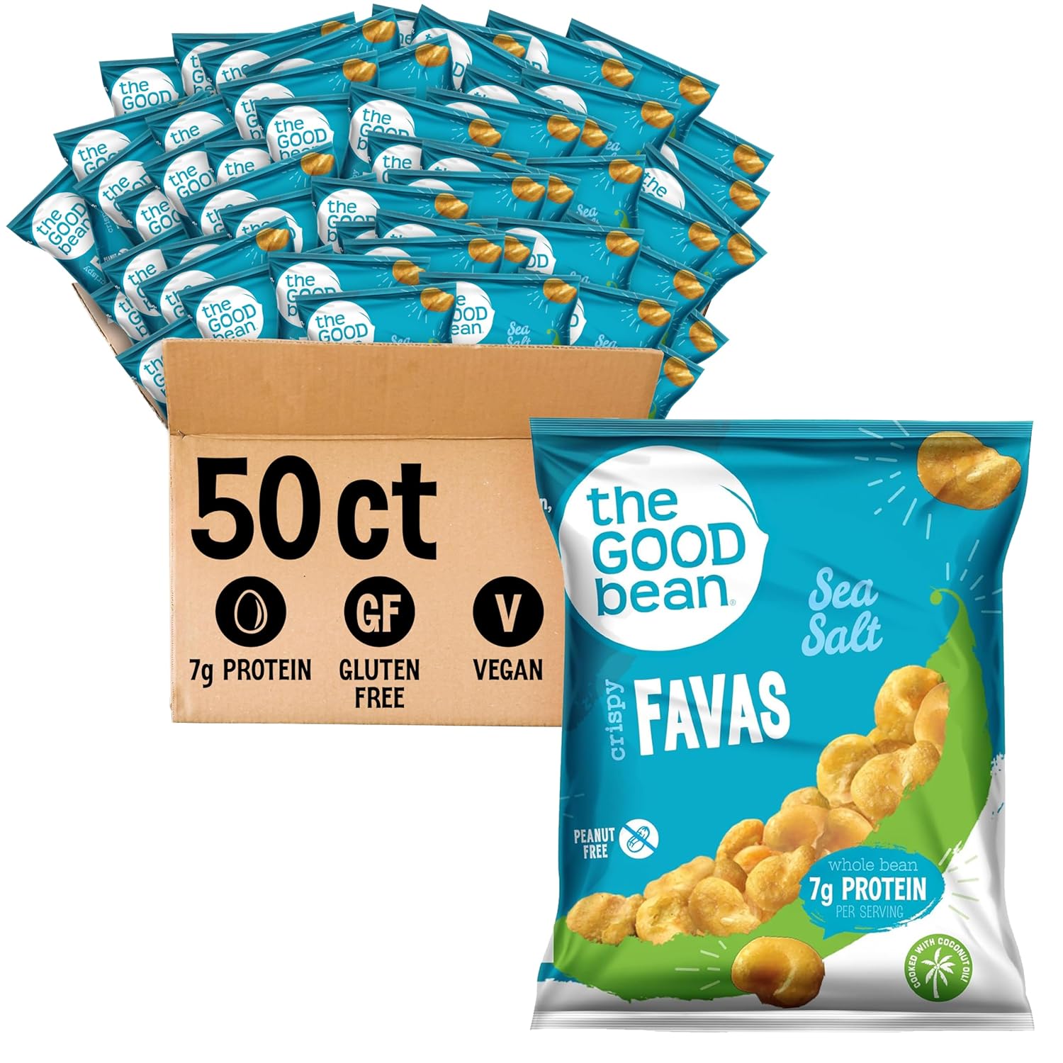 Crispy Favas Sea Salt Snack - Vegan Plant Protein Goodness