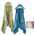 Baby Hooded Bath Towel 28 x 55 in - Soft Coral Fleece