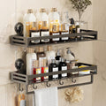 Shower Caddy Suction Cup 11.8 in 2 Pack - No-Drill Rustproof Organizer