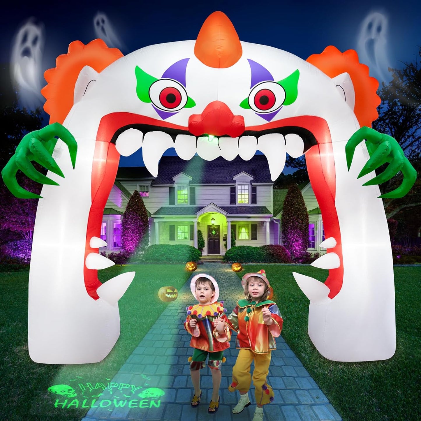 11FT Wide Halloween Inflatables Archway for Spooky Decor
