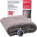 BLACK+DECKER Heated Blanket Electric Full Micro Plush - Fast Heat
