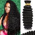 Human Braiding Hair for Boho Braids 20in - Wet and Wavy 3 Bundles