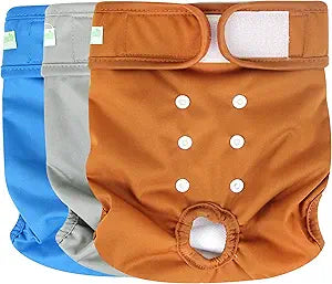 Wegreeco Washable Reusable Premium Dog Diapers for Female Dogs