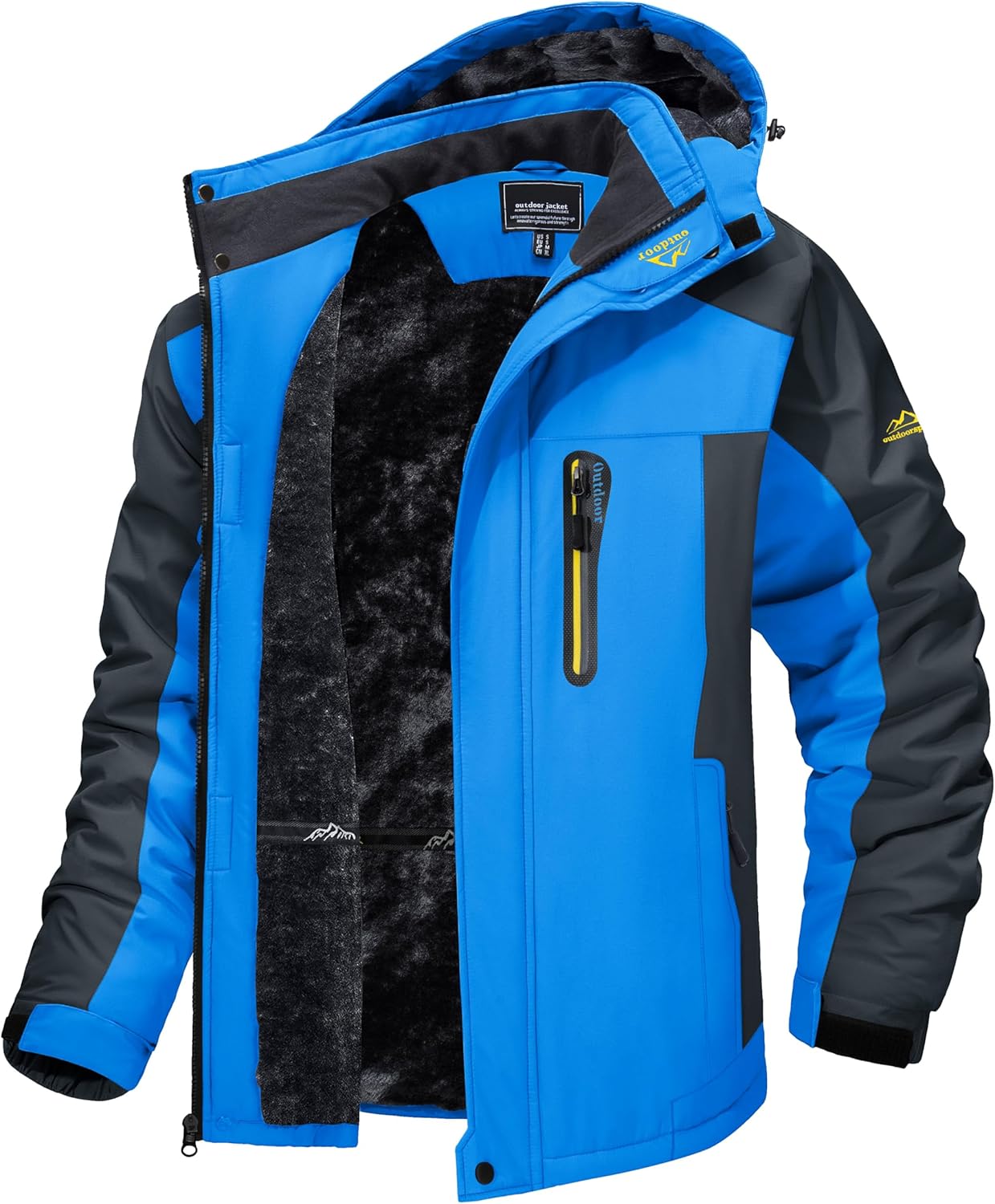 TACVASEN Men's Winter Ski Jacket Waterproof Snow Coats for Cold