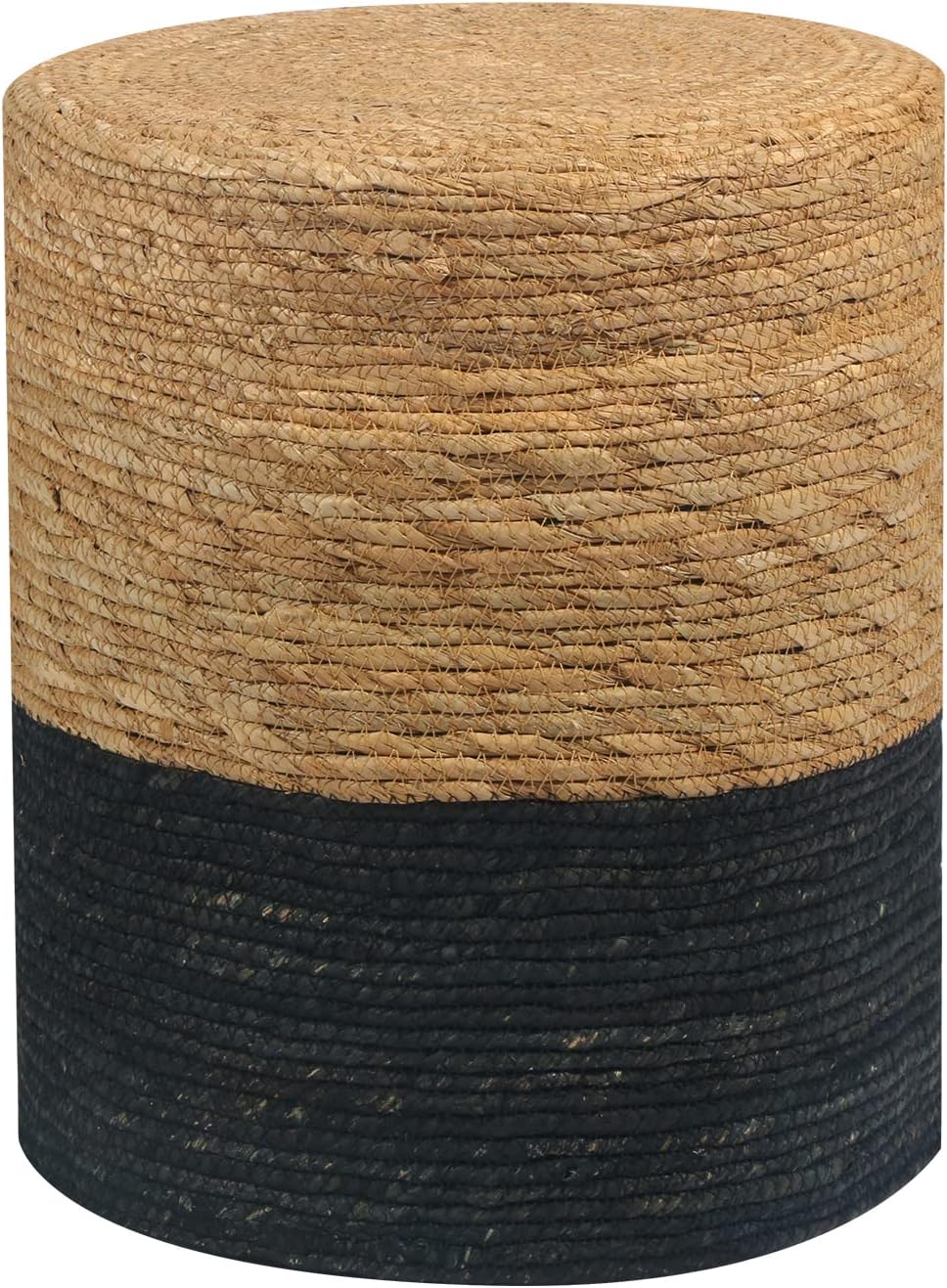 Natural Seagrass Foot Stool for Living Room and Outdoor Use