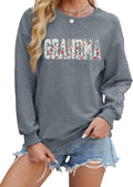 Grandma Floral Applique Sweatshirt | Nana Gift