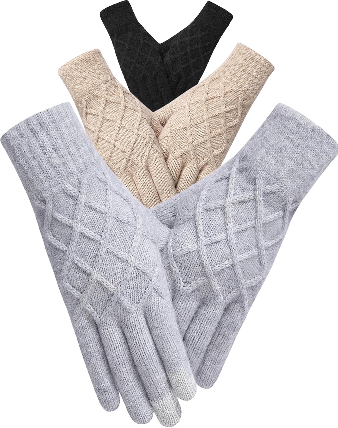 Warm Touchscreen Winter Gloves Set