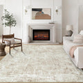 9x12 Area Rug for Living Room - Washable Low Pile Durable