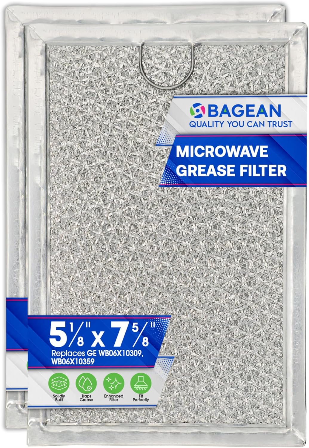 Effortlessly Purify Air: Microwave Grease Filter 2-Pack