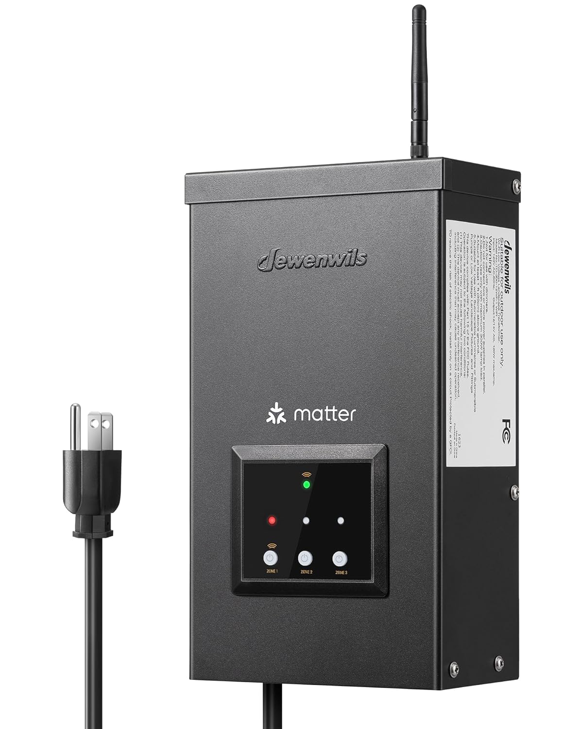 200W Smart Low Voltage Landscape Transformer for Outdoor Lighting
