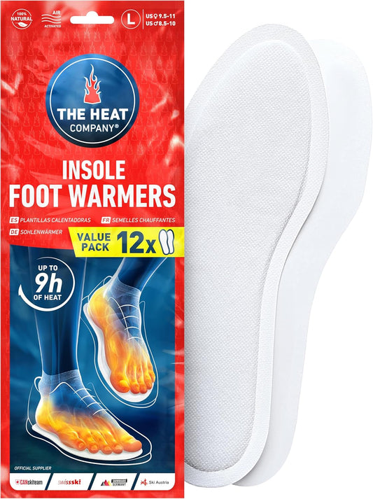 24-Hour Heat Pack: Air-Activated Insole Warmers by THE HEAT COMPANY