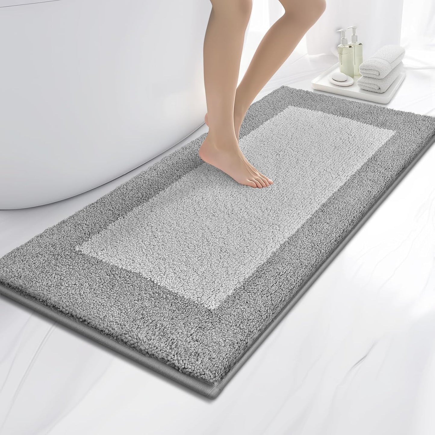 Non-Slip Extra Soft Bath Rugs 24in x 60in for Comfort