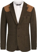 PJ PAUL JONES Men's Herringbone Tweed Blazer - Classic Wool Blend Two