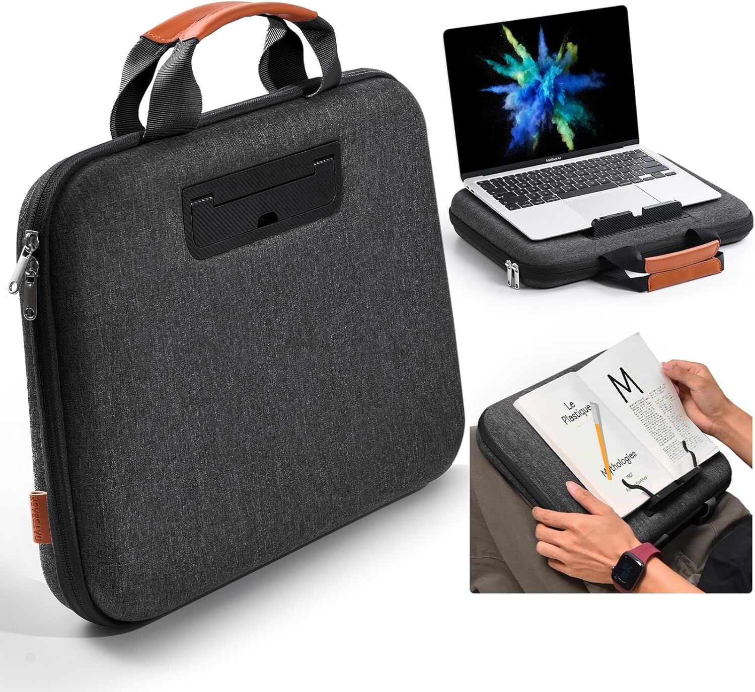 Laptop Case and Sleeve Bag for 14 Inch Laptops - Dark Grey