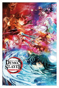 Demon Slayer Swordsmith Village Key Art 2 Framed Poster - High-Quality
