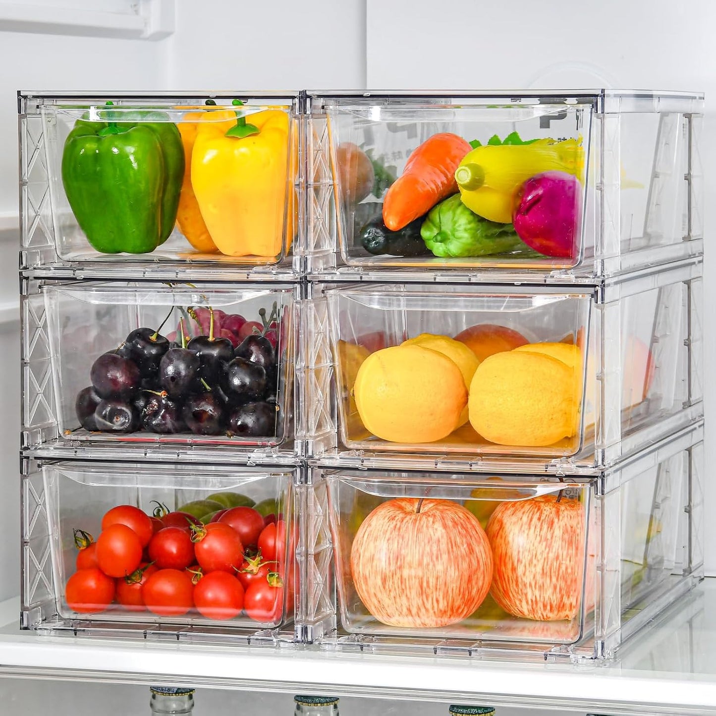Clemate 6Pack Pantry Organizers for Kitchen and Bathroom Use