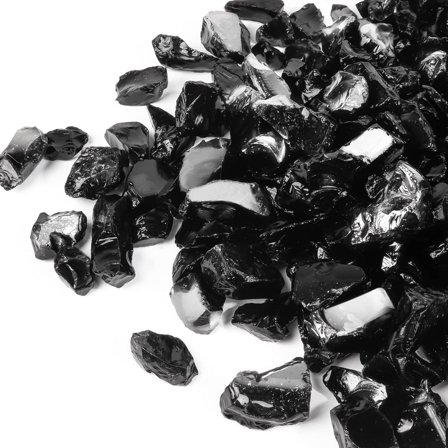GASPRO 20 lbs Fire Glass for Propane Fire Pit - Decorative Sparkle