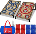 Portable Cornhole Board Set 3x2 ft - Multi-Hole Toss Game for Parties