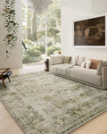 Washable Area Rug 9 x12 Boho Rug Large Living Room Rug - Stain