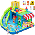 Inflatable Bounce House Water Slide for Kids - 10-in-1 Backyard Fun