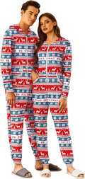 Christmas Matching Onesie for Couples Zipper One Piece