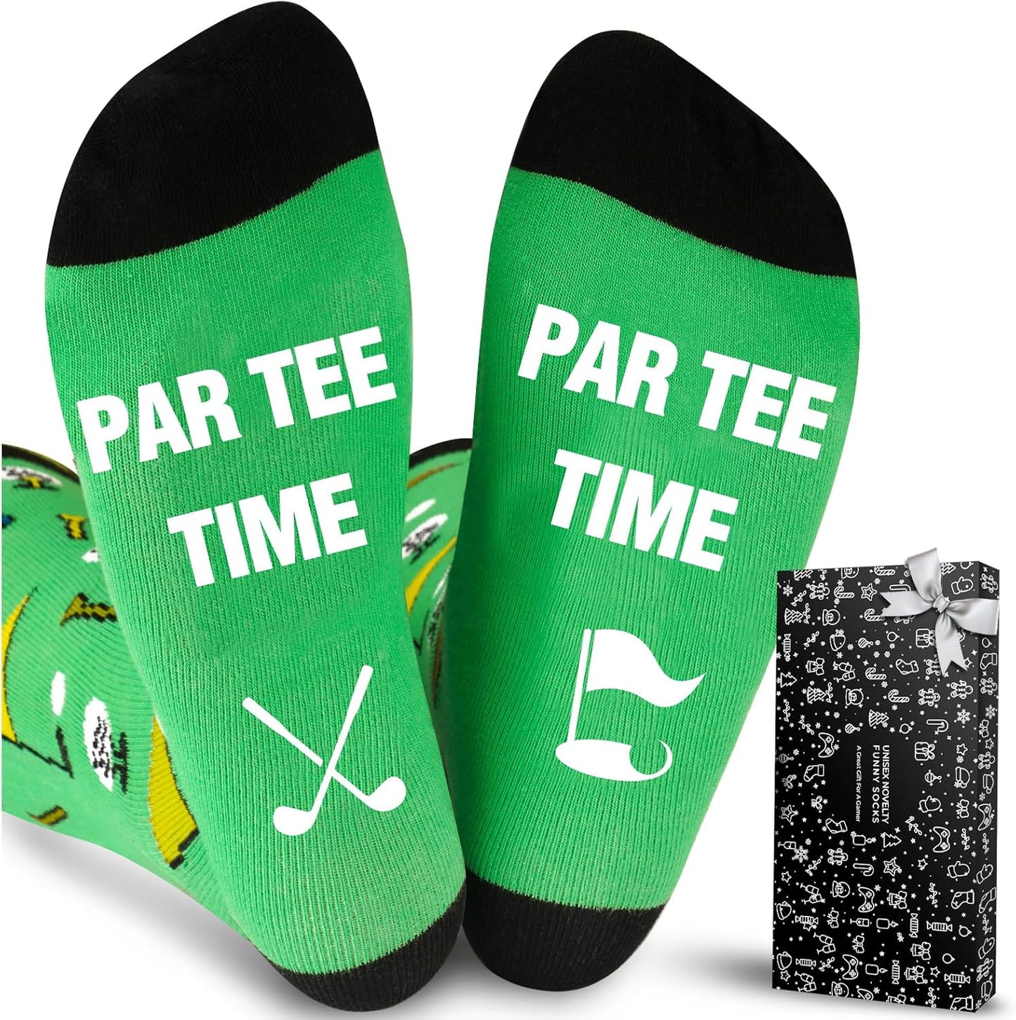 PARIGO Men's Funny Golf Socks - Perfect Gift for Golfers!