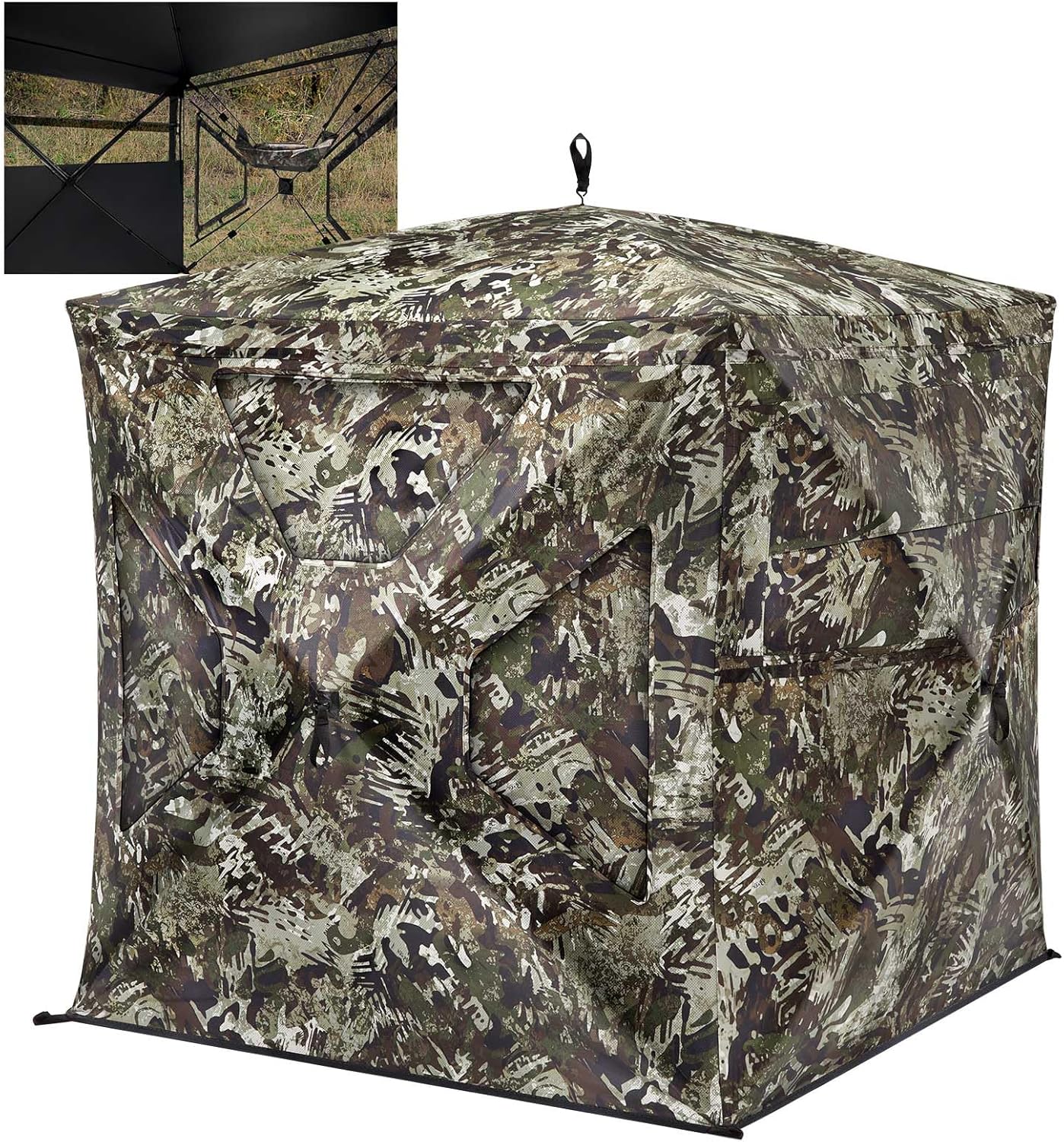TIDEWE See Through Blind 270 with Silent Magnetic Door & Windows