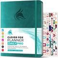 Daily Planner Pro 8.5 x 11 in Undated Daily Life Planner - Turquoise