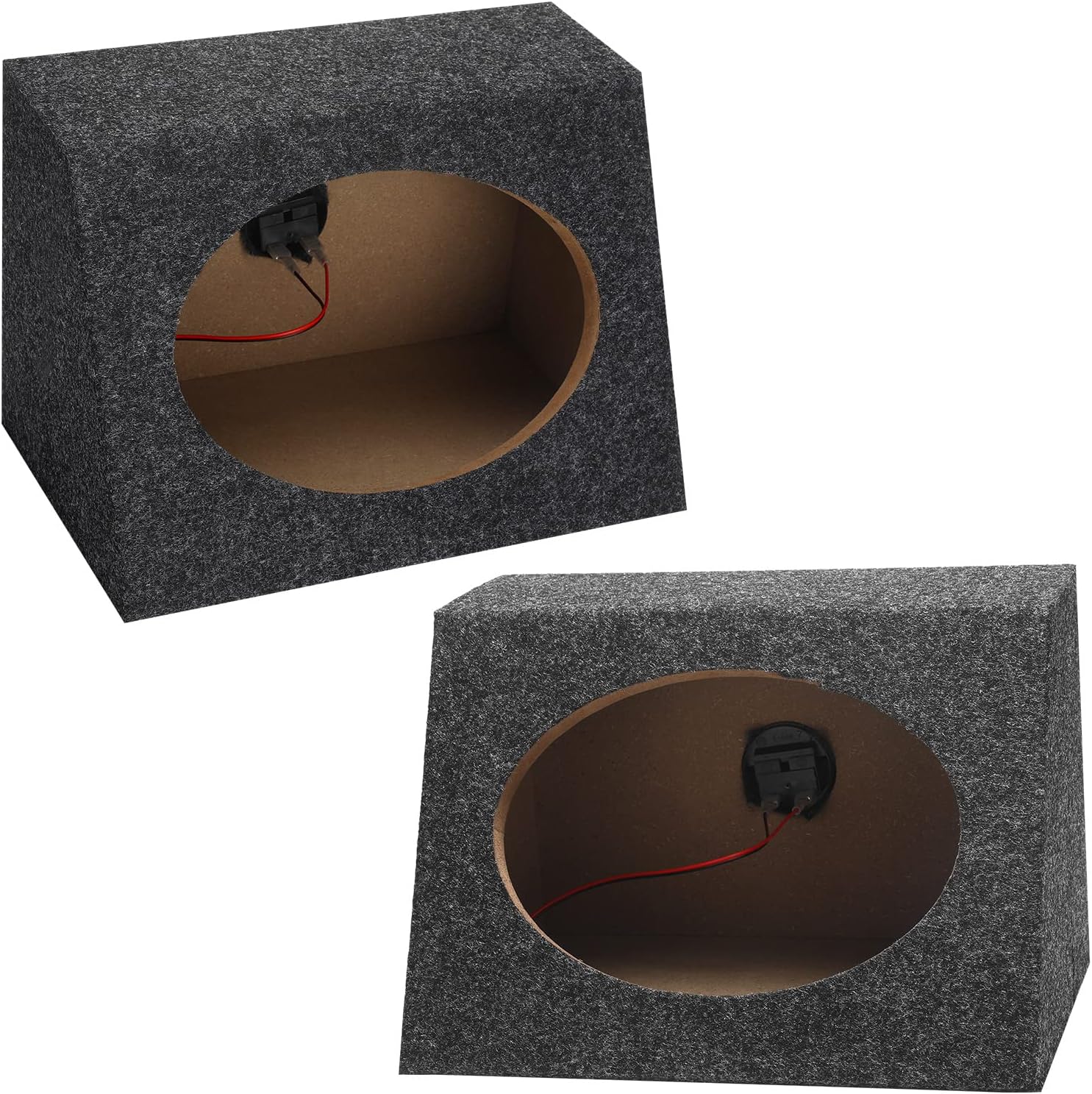 BBTO 2 Pcs Angled Style Car Audio Speaker Box for Vehicles