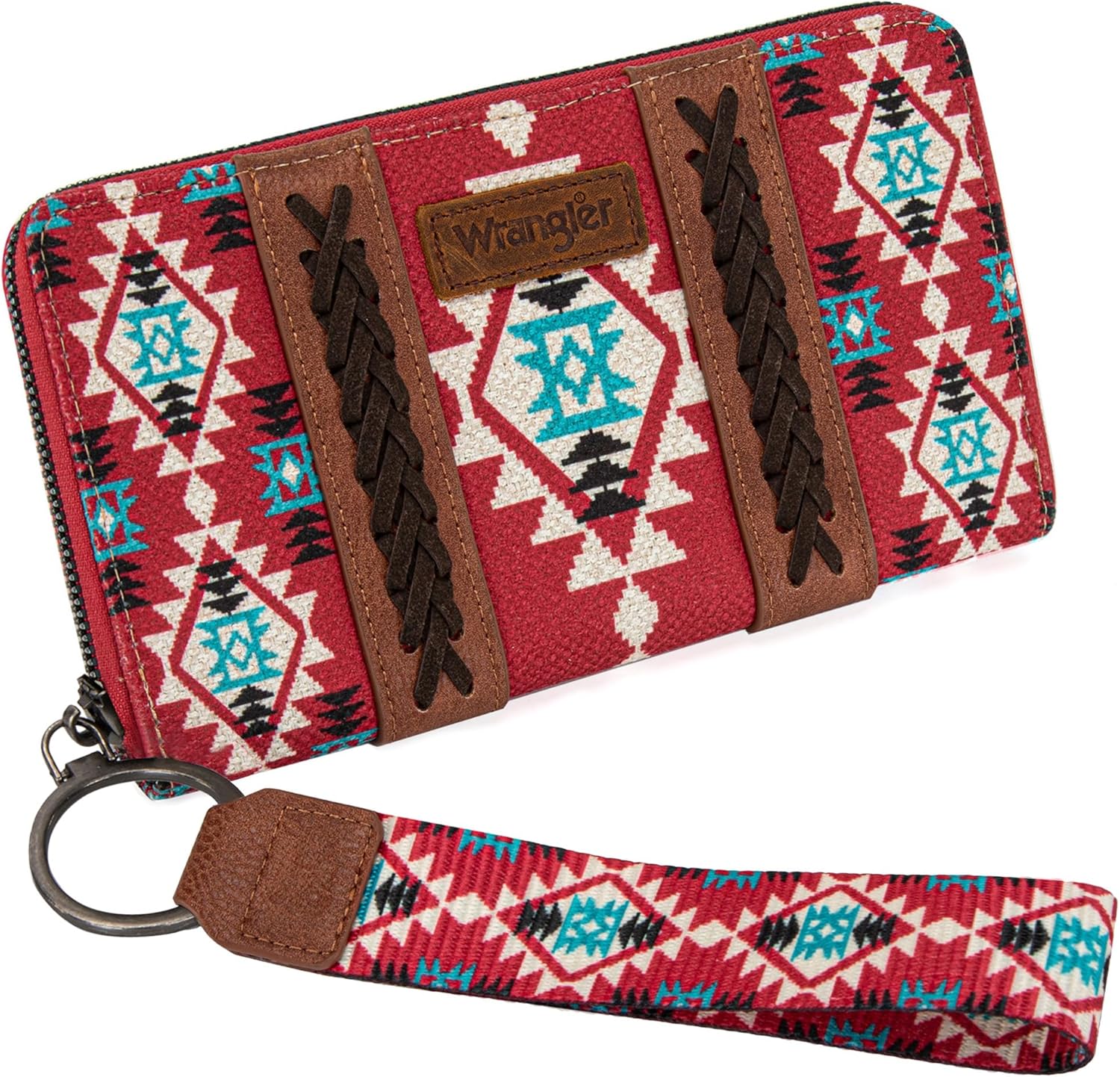 Wrangler Wristlet Western Wallet Boho Aztec Credit Card Holder