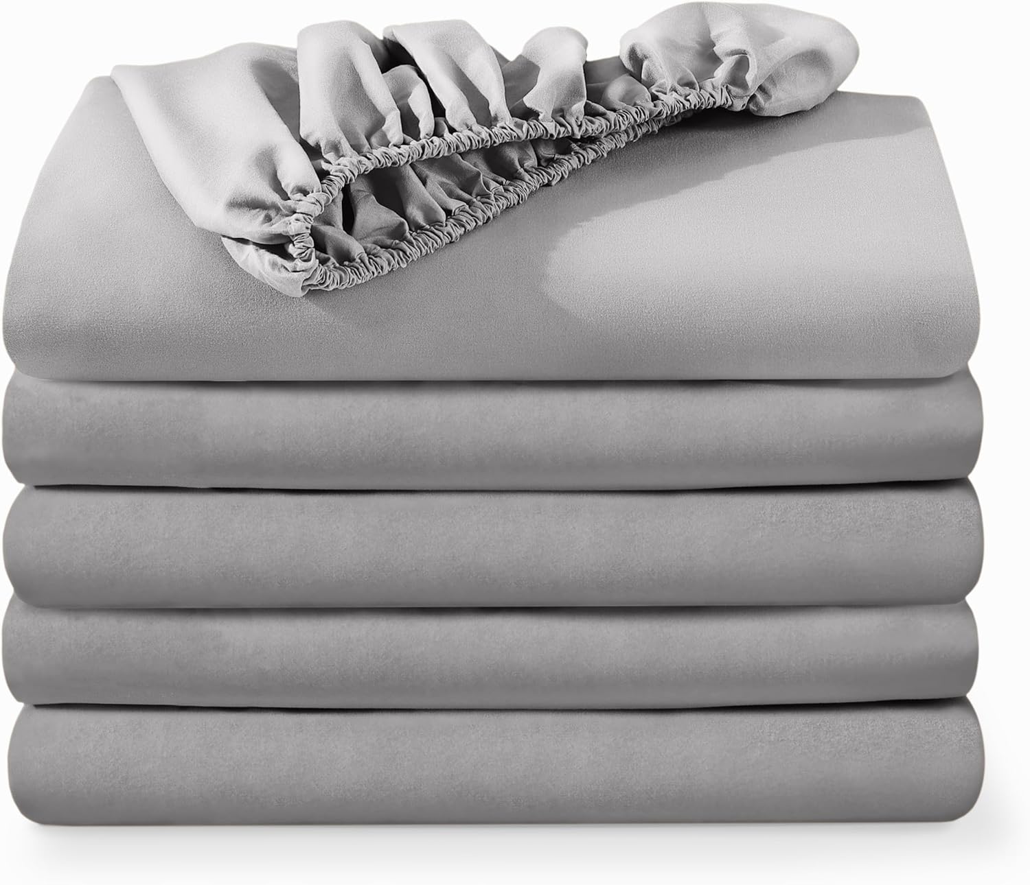 Ultra-Soft Queen Fitted Sheets - 5-Pack Deep Pocket Luxury